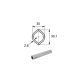 KARDÁNTENGELY PROFILCSŐ KÜLSŐ T1/T2-2,8X30X39,1 CITROM (1500MM)