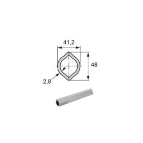   KARDÁNTENGELY PROFILCSŐ KÜLSŐ T3/T4-2,8X41,2X48 CITROM (1,5M)