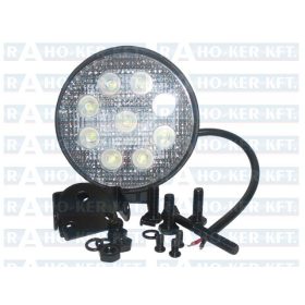 MTZ MUNKALÁMPA LED KEREK 9 LED 27W SZÚRÓ