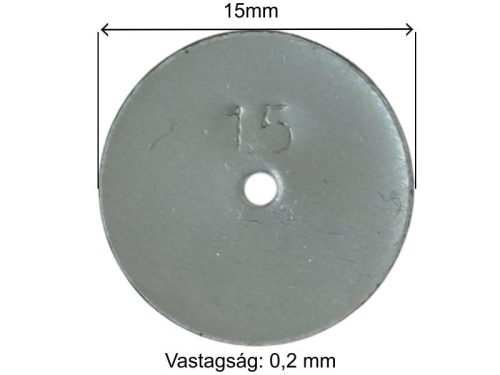 PERMETEZŐ SZÓRÓFEJ LAPKA 1,5MM RSM