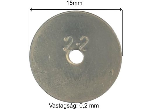 PERMETEZŐ SZÓRÓFEJ LAPKA 2,2MM RSM