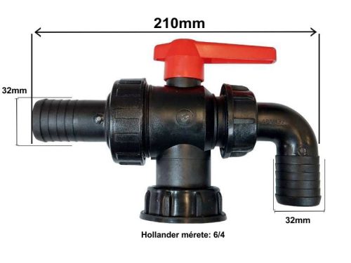 GOLYÓS ELZÁRÓCSAP FŐSZŰRŐRE (400L,800L) 222459