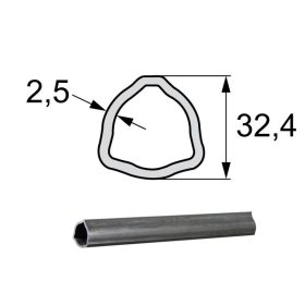 KARDÁNTENGELY PROFILCSŐ KÜLSŐ T1  2,5X32,4 (1M)