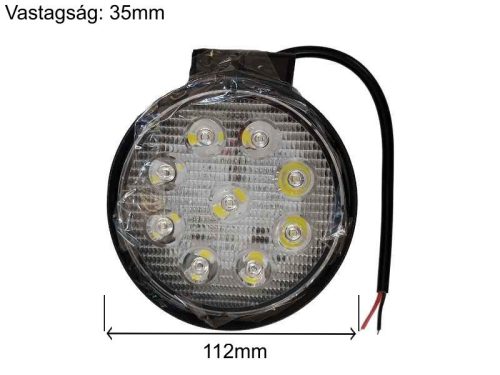 MTZ MUNKALÁMPA LED KEREK 9 LED TERÍTŐ